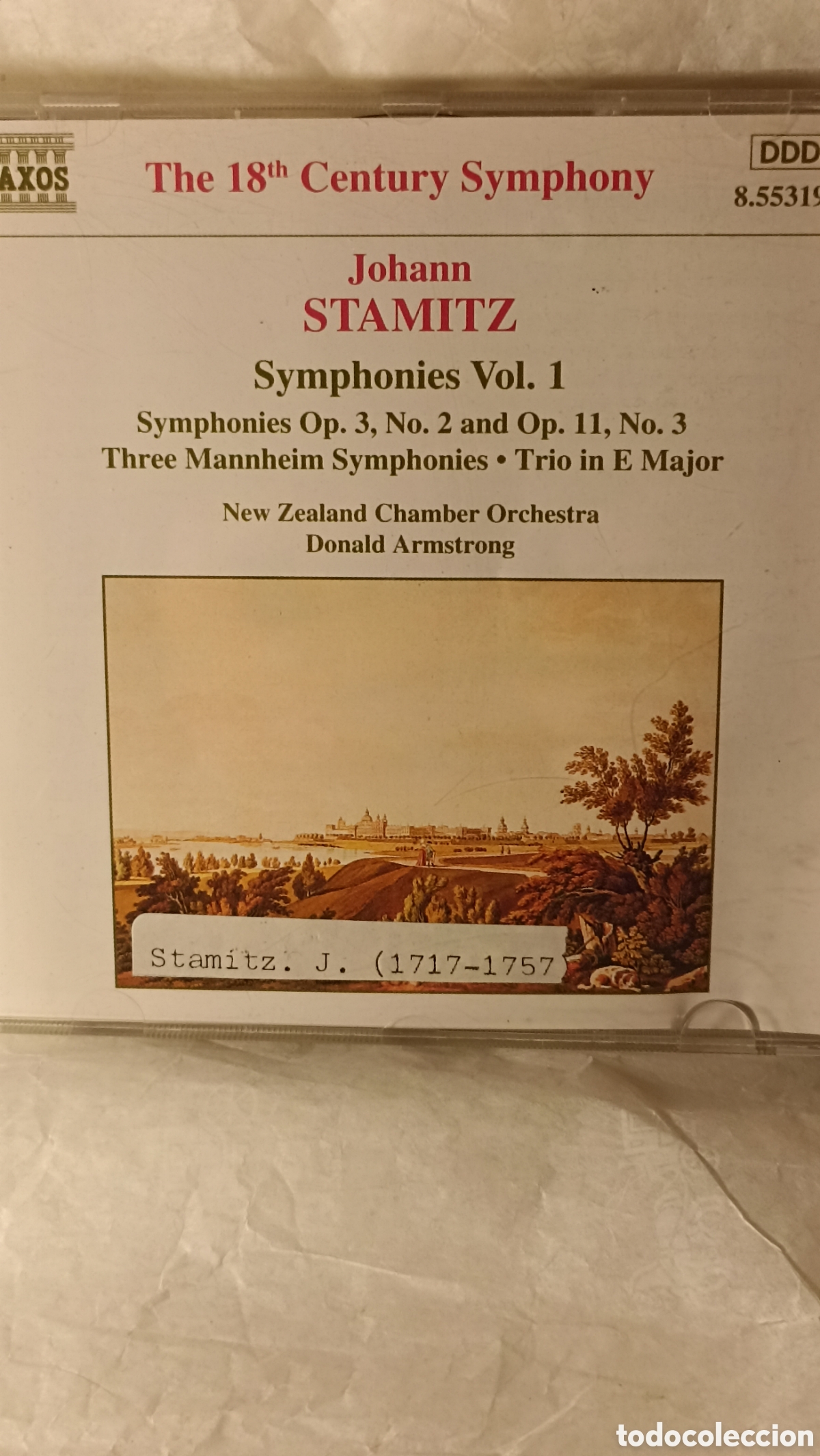 CDs de M&uacute;sica: Johann Stamitz: Symphonies Vol. 1&rdquo;, interpretado por la New Zealand Chamber Orchestra