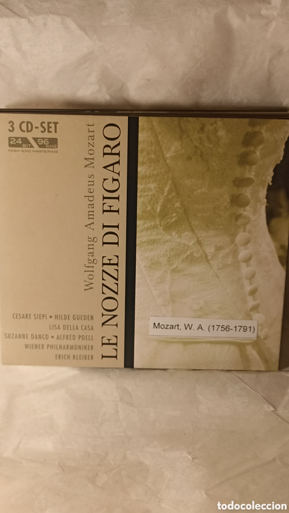 CDs de M&uacute;sica: MINT 3CD &rdquo;Le Nozze di Figaro&rdquo; (Las bodas de F&iacute;garo) de Wolfgang Amadeus Mozart,