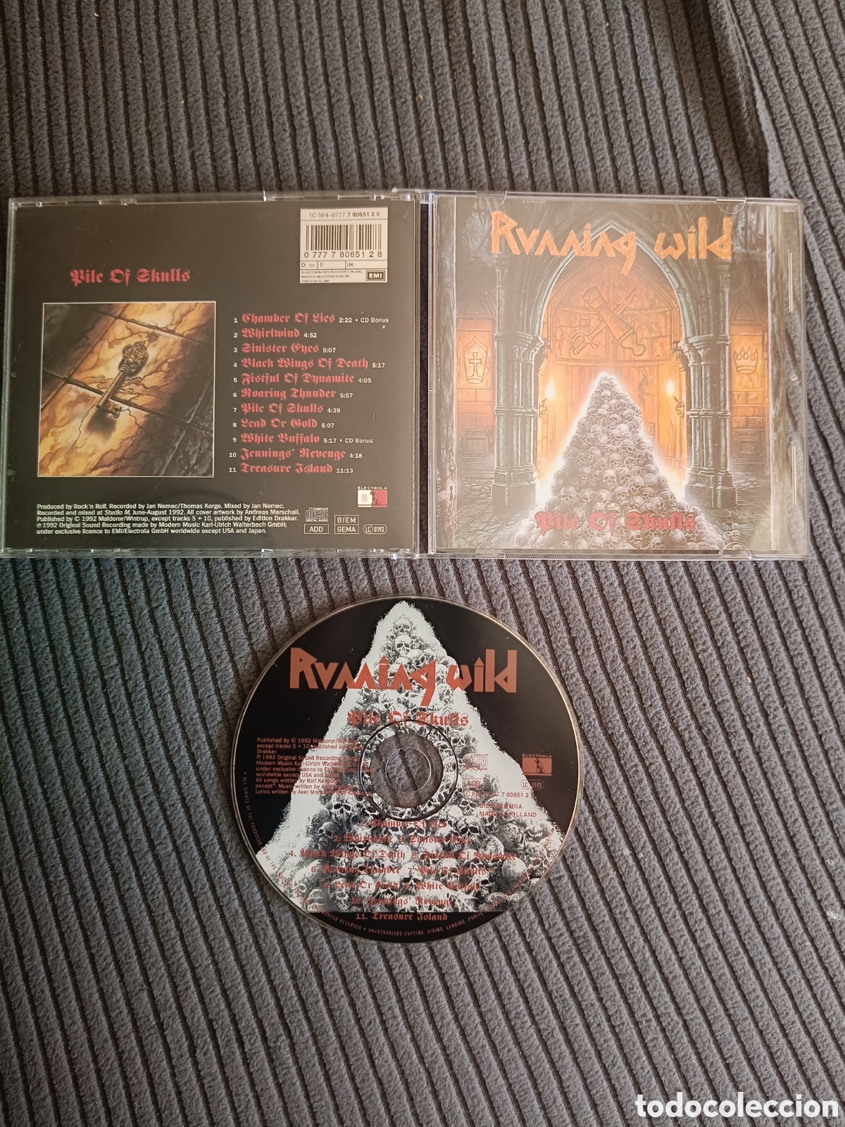 CDs de M&uacute;sica: Running Wild - pile of skulls cd (heavy metal)