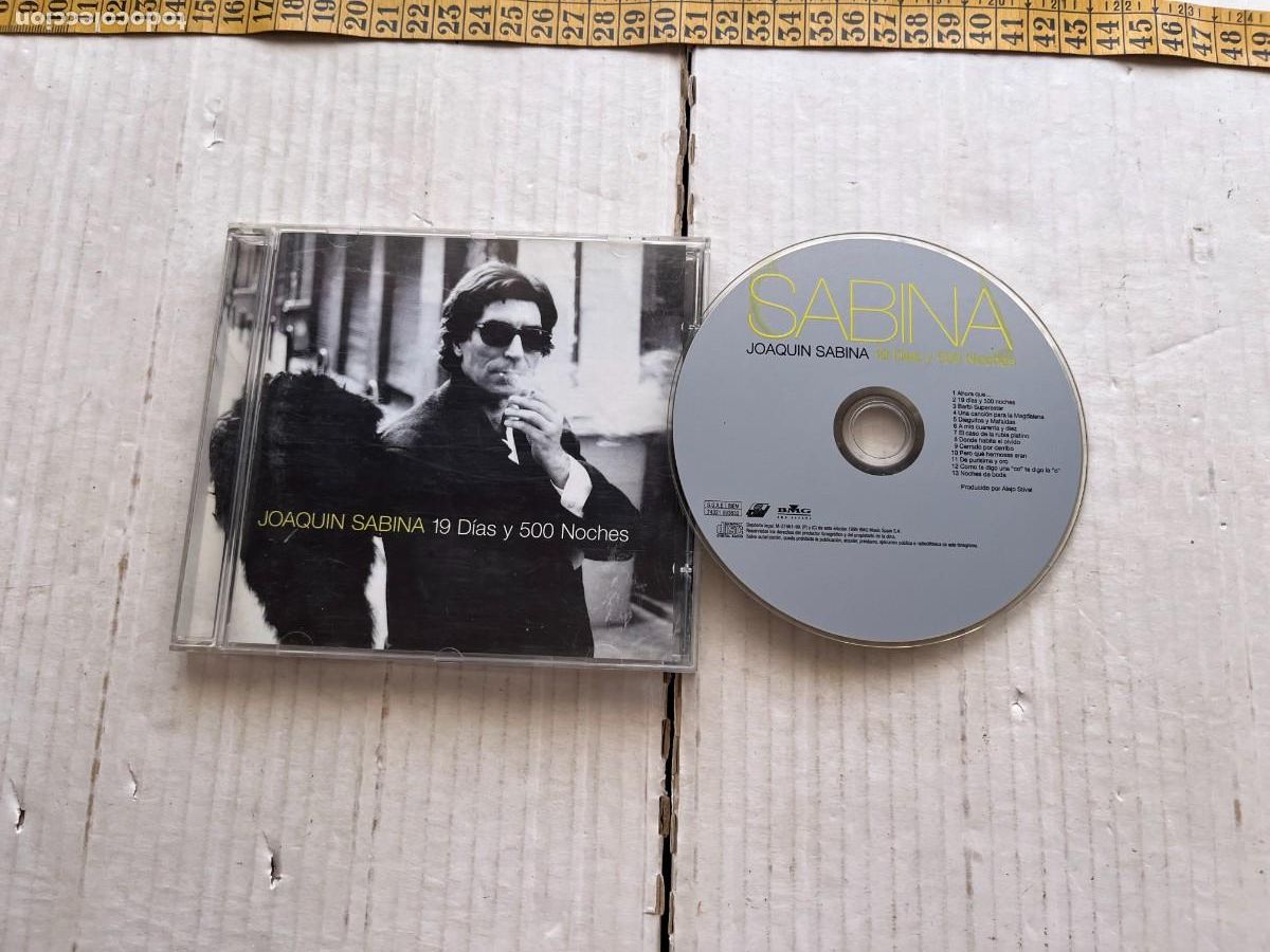 CDs de M&uacute;sica: JOAQUIN SABINA 19 DIAS Y 500 NOCHES - CD MUSICA KREATEN