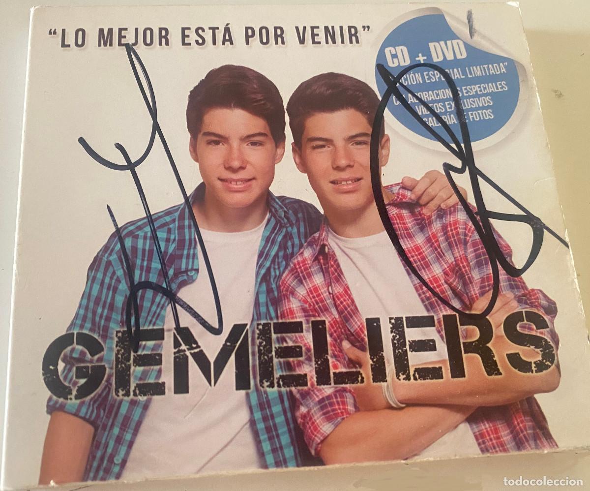 CDs de M&uacute;sica: 'Lo mejor est&aacute; por venir', de Gemeliers. Pop. Edici&oacute;n CD + DVD. Digipack. Firmado por los artistas.