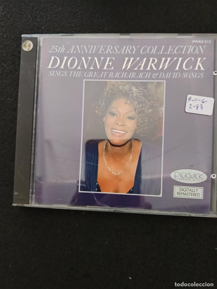 CDs de M&uacute;sica: DIONNE WARWICK SINGS THE GREAT BACHARACH & DAVID SONGS. 25TH. ANNIVERSARY COLLECTION