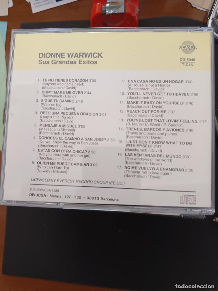 CDs de m&uacute;sica: DIONNE WARWICK. GRANDES &Eacute;XITOS - Foto 2