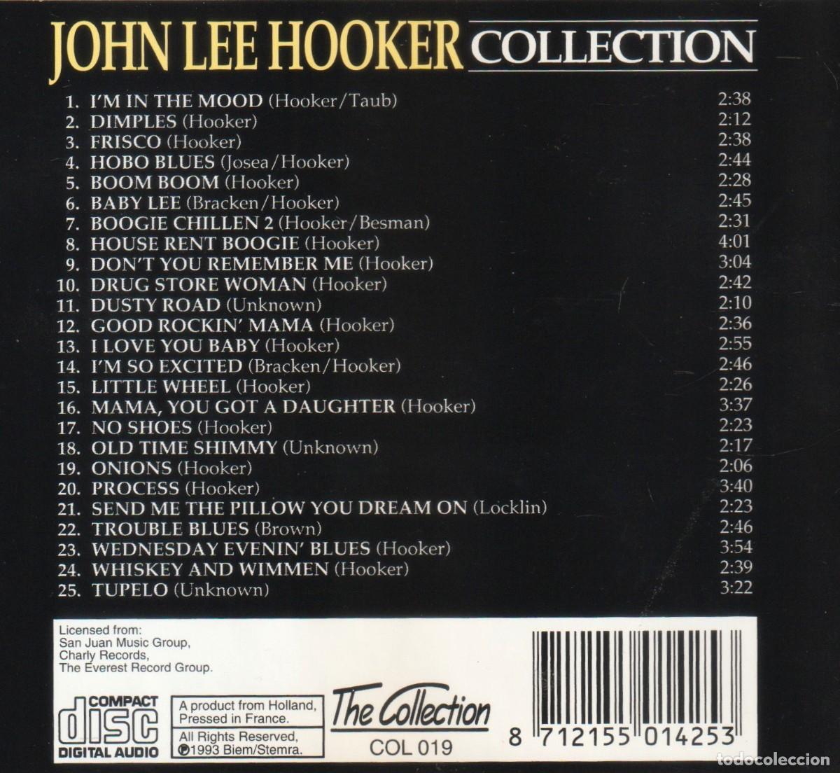 CDs de m&uacute;sica: �G200 - JOHN LEE HOOKER. COLLECTION. RECOPILATORIO. CD. - Foto 2