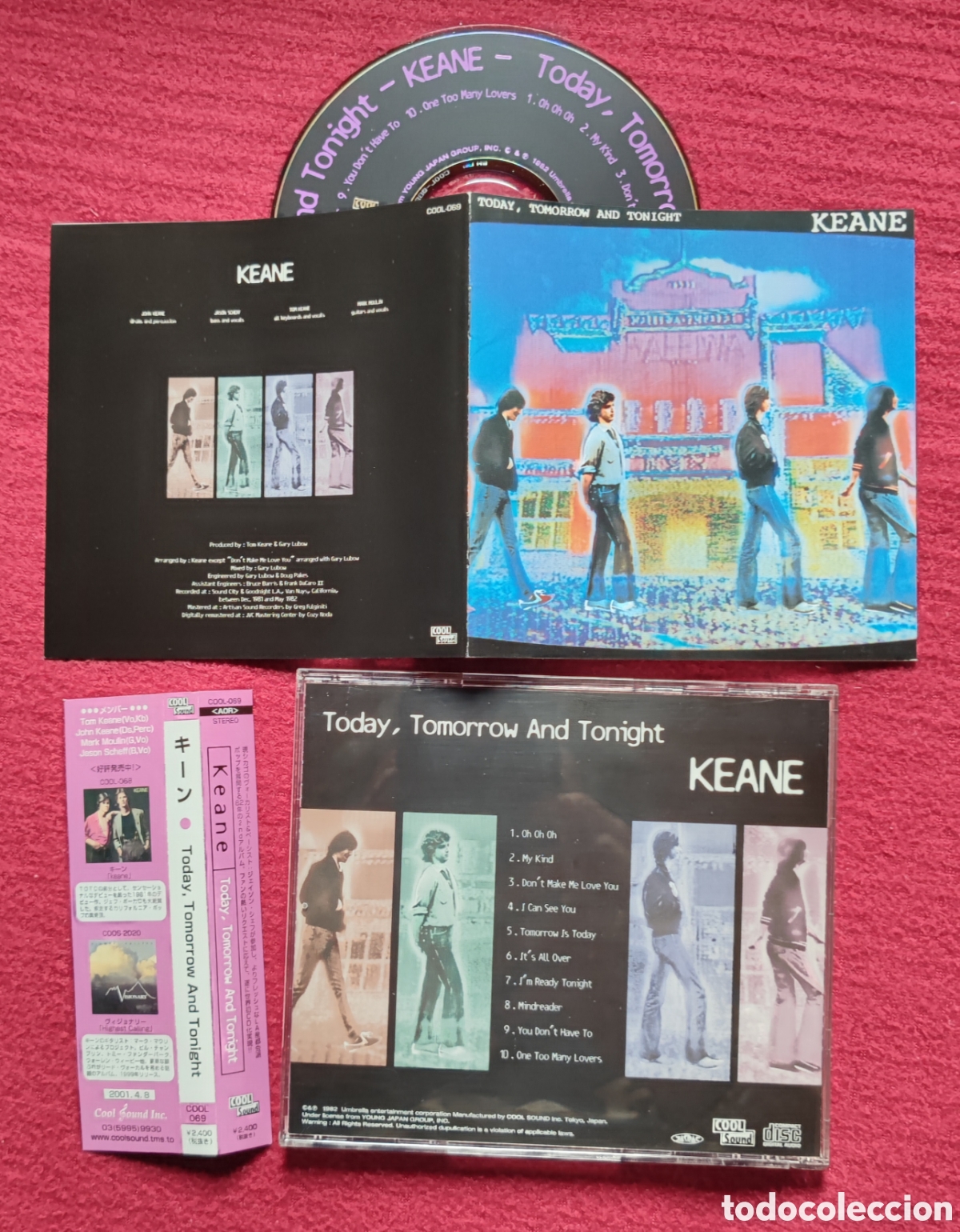 CDs de M&uacute;sica: KEANE: Today, Tomorrow And Tonight. Cd Aor West Coast 1982. Edici&oacute;n Japonesa con Obi. Muy raro en Cd