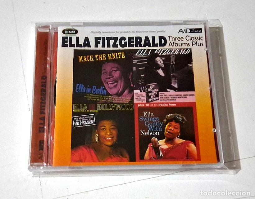 CDs de M&uacute;sica: ELLA FITZGERALD &rdquo;THREE CLASSIC ALBUMS PLUS&rdquo; 2CD 44 TRACKS CD MACK THE KNIFE IN H