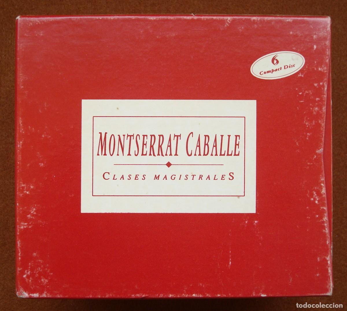 CDs de M&uacute;sica: Montserrat Caball&eacute; : Clases magistrales (Caja con 6 CD + libreto) - 1991 Zafiro