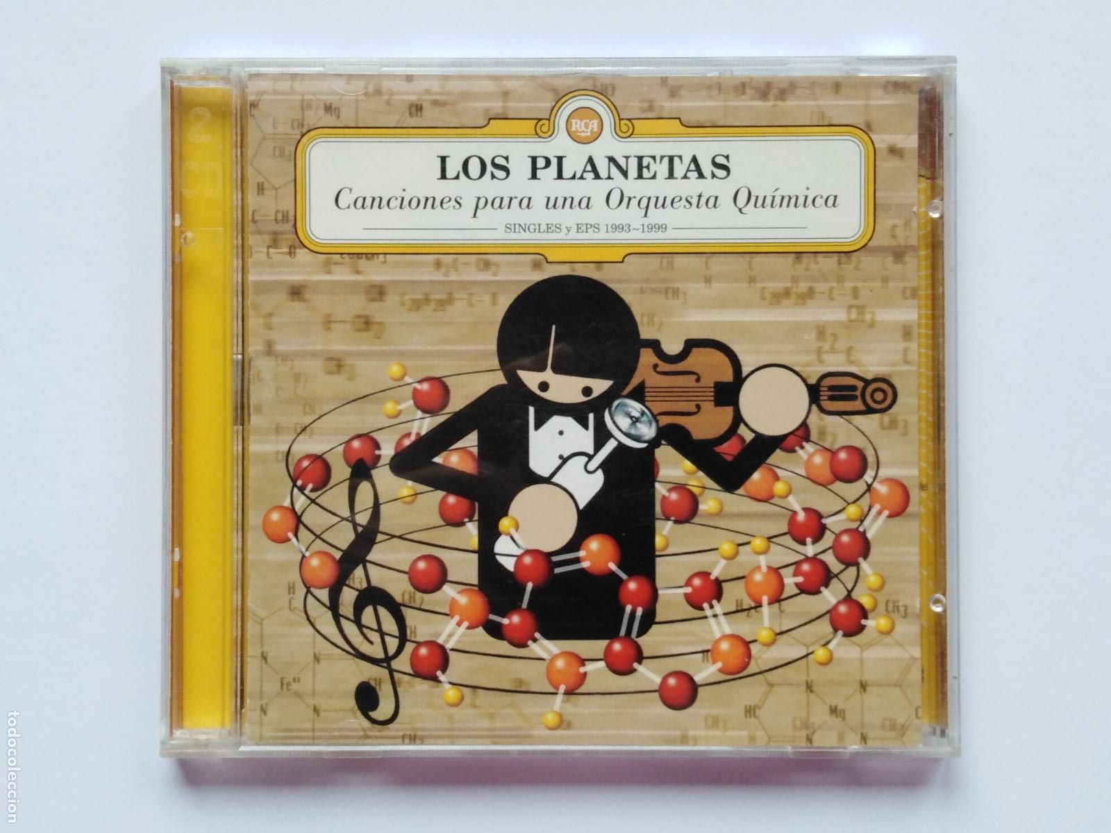 CDs de M&uacute;sica: Los Planetas-Canciones Para Una Orquesta Qu&iacute;mica. Singles y EPs 1993-1999 (2xCD RCA) Los Pilotos