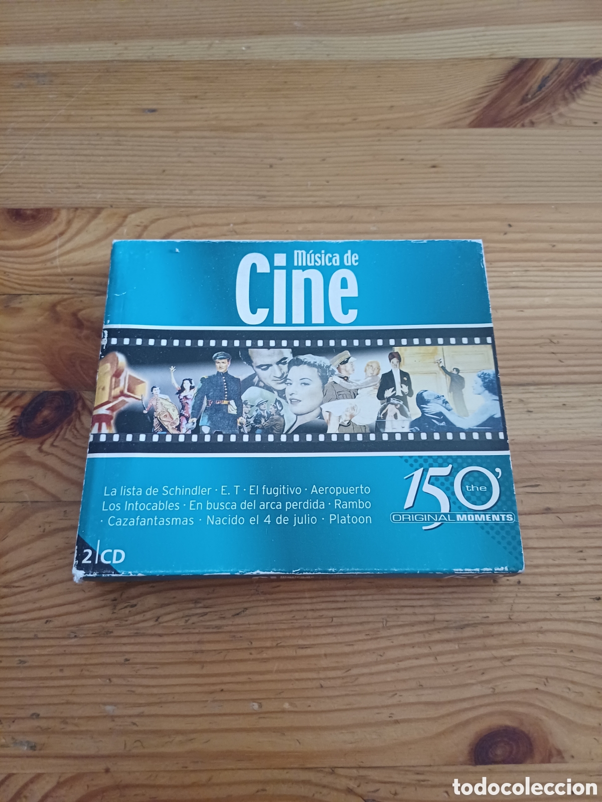 Music CDs: MUSICA DE CINE 150 THE ORIGINAL MOMENTS doble CD Schindler ET Intocables Rambo Cazafantasma Platoon
