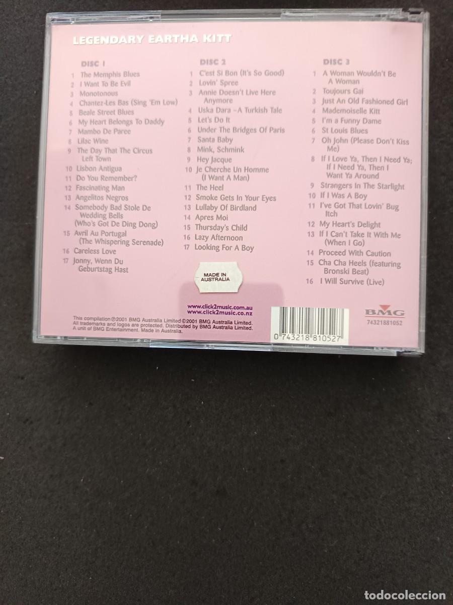 CDs de m&uacute;sica: CAJA 3 CD. EARTHA KITT. LEGENDARY. 3 CD - Foto 2