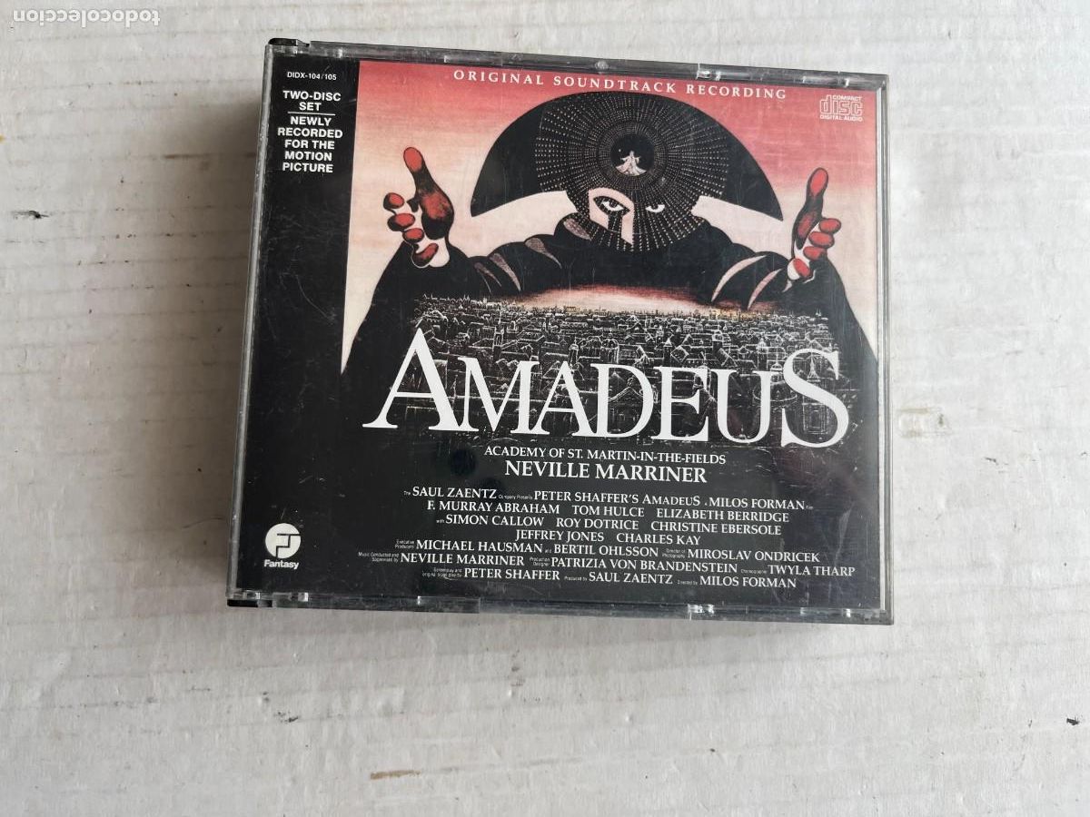 CDs de M&uacute;sica: AMADEUS ORIGINAL SOUNDTRACK RECORDING NEVILLE MARRINER CAJA GRANDE 2 CDS - CD MUSICA KREATEN