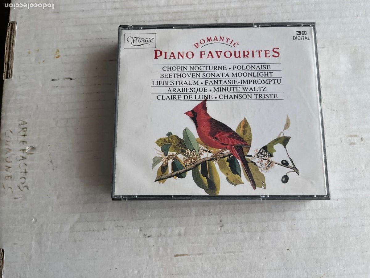 CDs de M&uacute;sica: ROMANTIC PIANO FAVOURITES CAJA GRANDE 3 CDS - CD MUSICA KREATEN