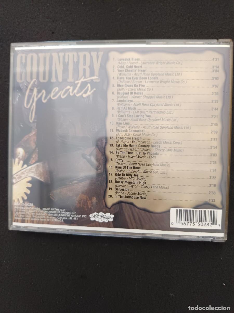 CDs de m&uacute;sica: COUNTRY GREATS. PERFORMED BY THE 101 STRINGS ORCHESTRA - Foto 2