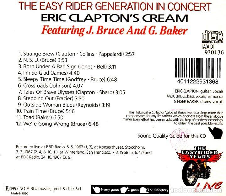 CDs de m&uacute;sica: ERIC CLAPTON. ERIC CLAPTONS CREAM. CD. - Foto 2