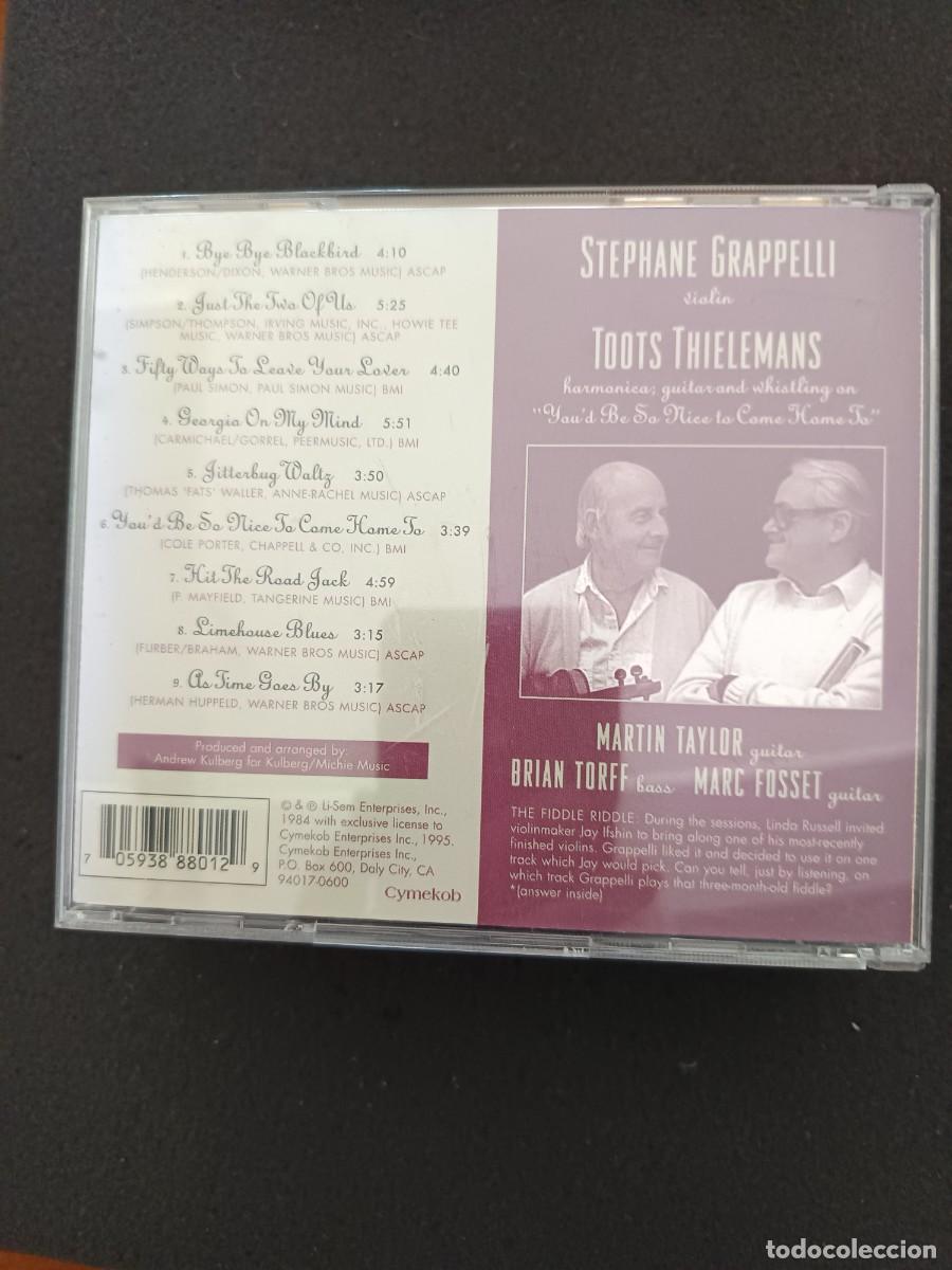 CDs de m&uacute;sica: STEPHANE GRAPPELLI / TOOTS THIELEMANS. BRING IT TOGETHER - Foto 2