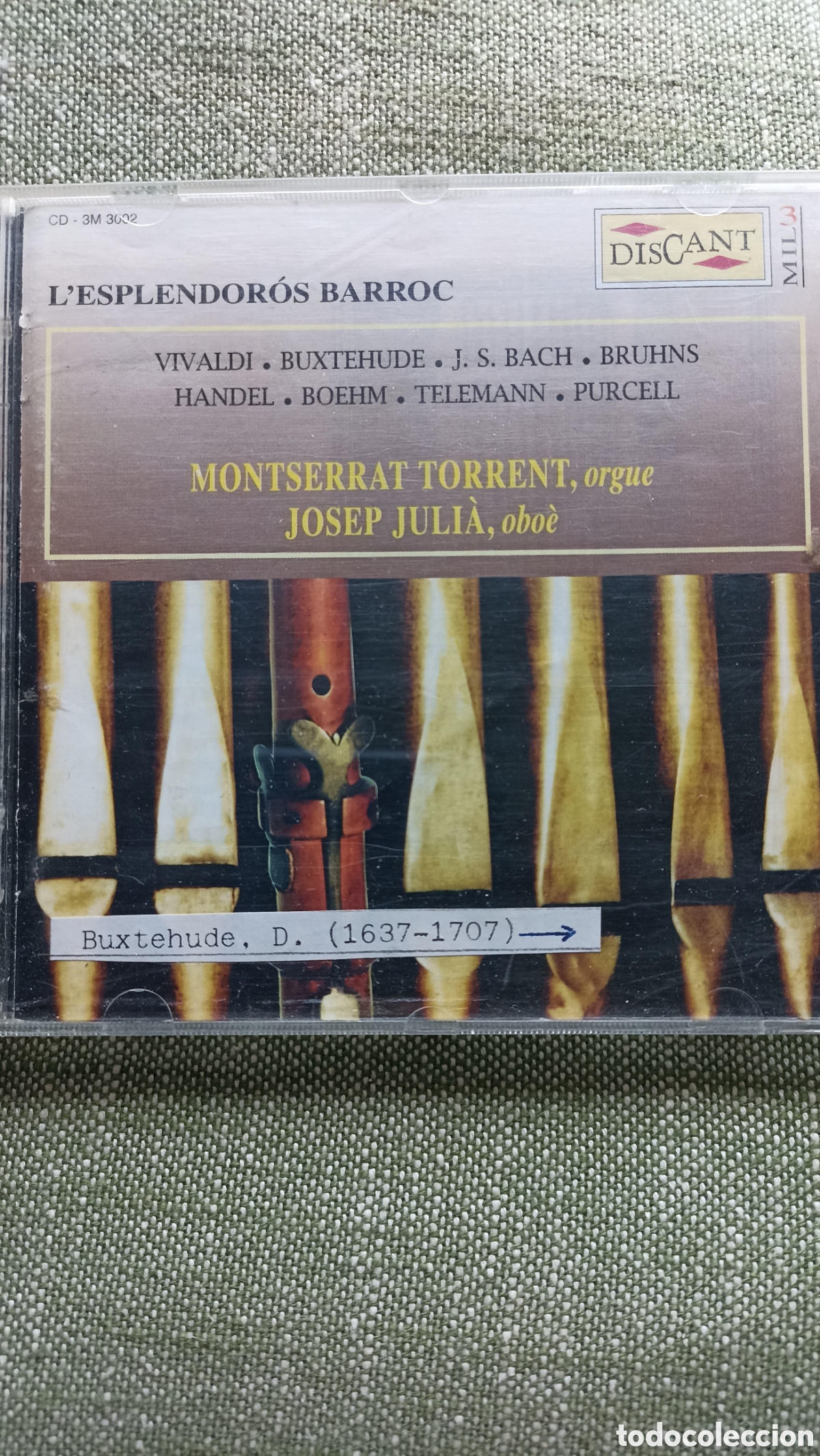 CDs de M&uacute;sica: L'Esplendor&oacute;s Barroc. organista Montserrat Torrent y el obo&iacute;sta Jose Julia