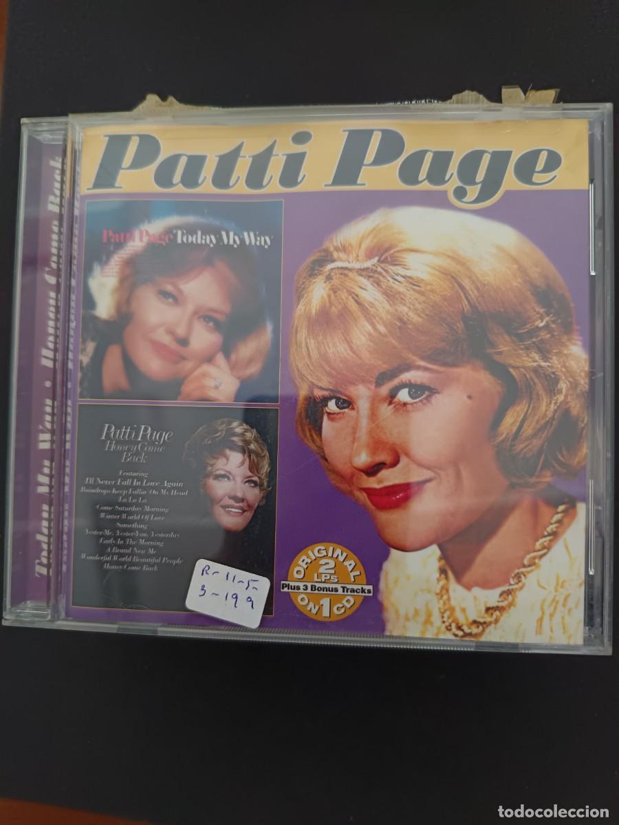 CDs de M&uacute;sica: PATTI PAGE. TODAY MY WAY / HONEY COME BACK