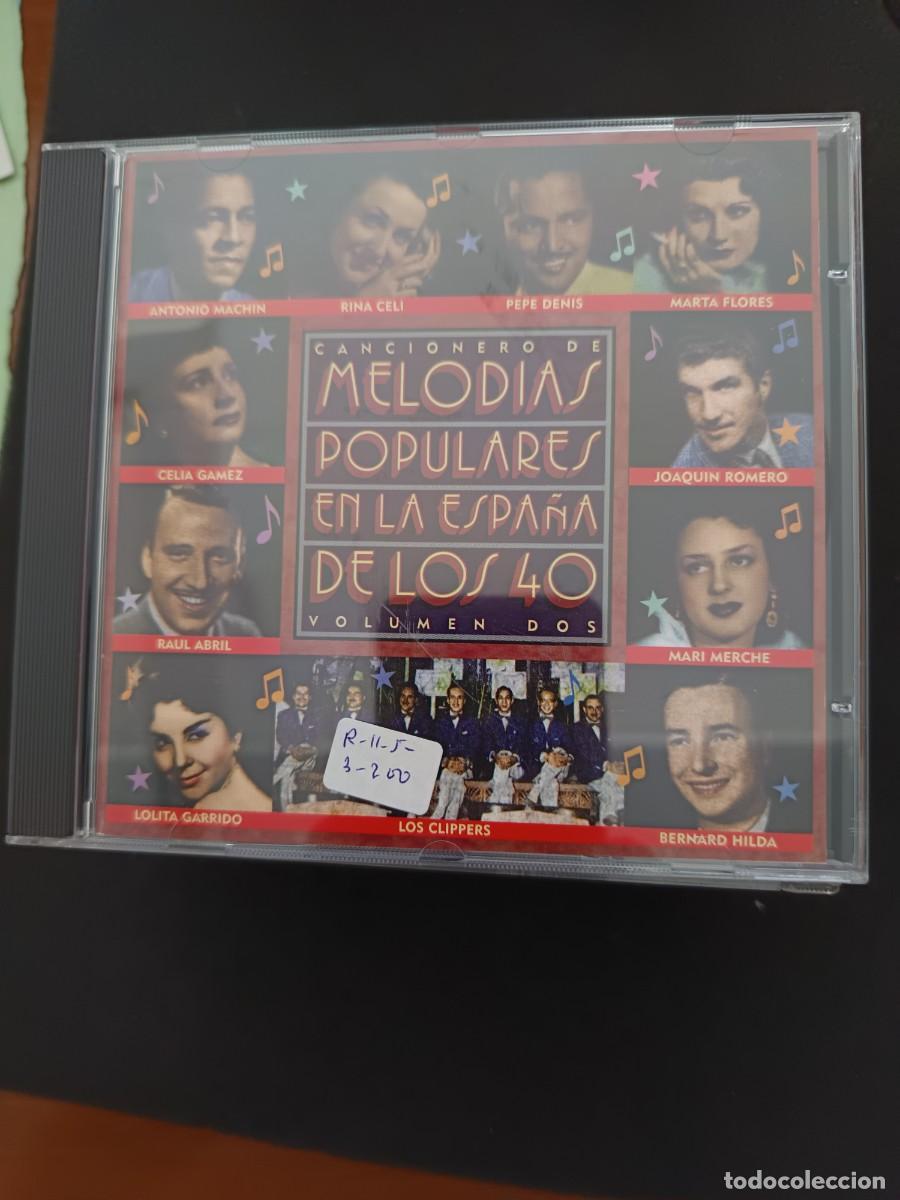 CDs de M&uacute;sica: CANCIONERO DE MELOD&Iacute;AS POPULARES EN LA ESPA&Ntilde;A DE LOS 40. VOLUMEN DOS