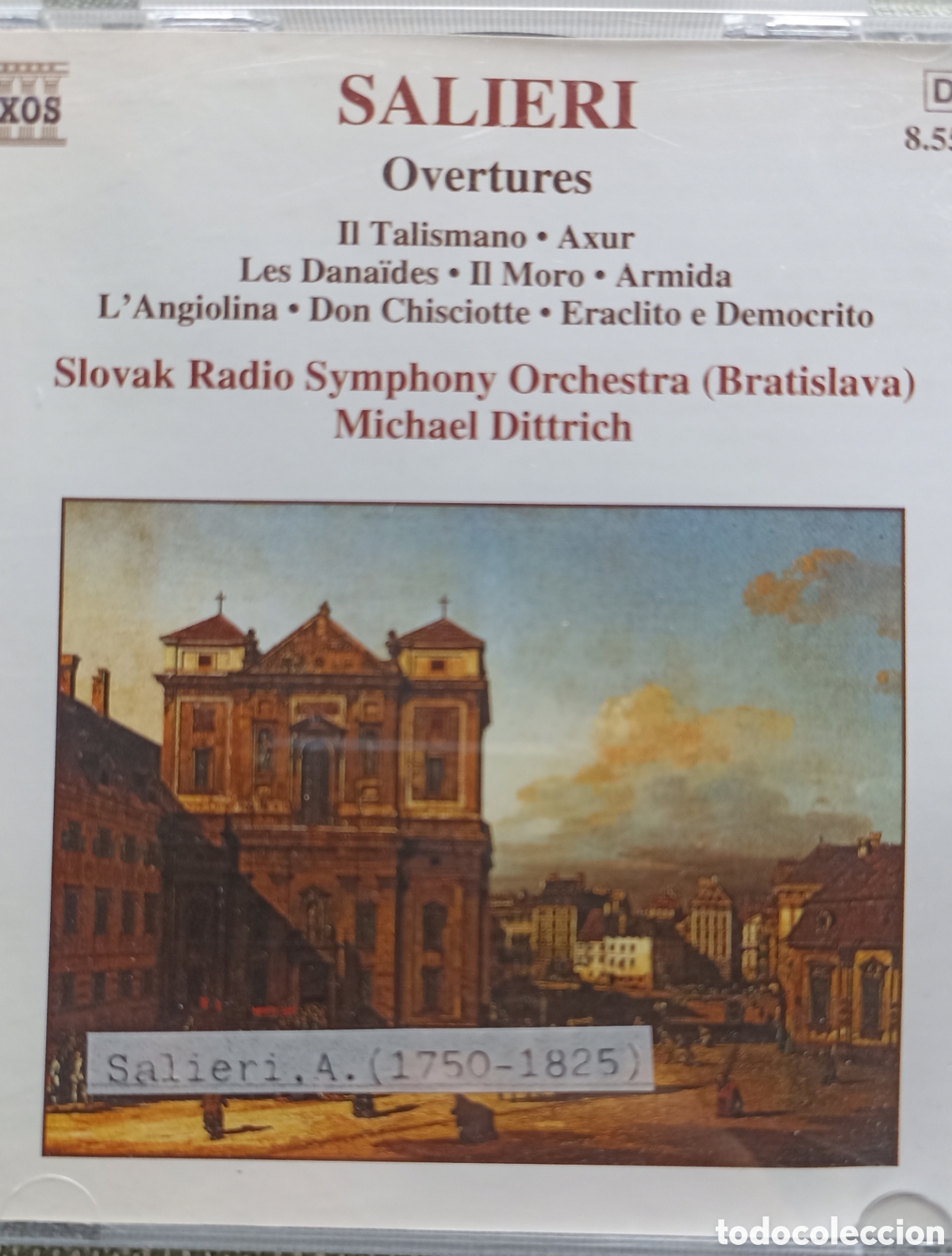 CDs de M&uacute;sica: oberturas compuestas por Antonio Salieri (1750&ndash;1825), interpretadas por la Orquesta Sinf&oacute;nica