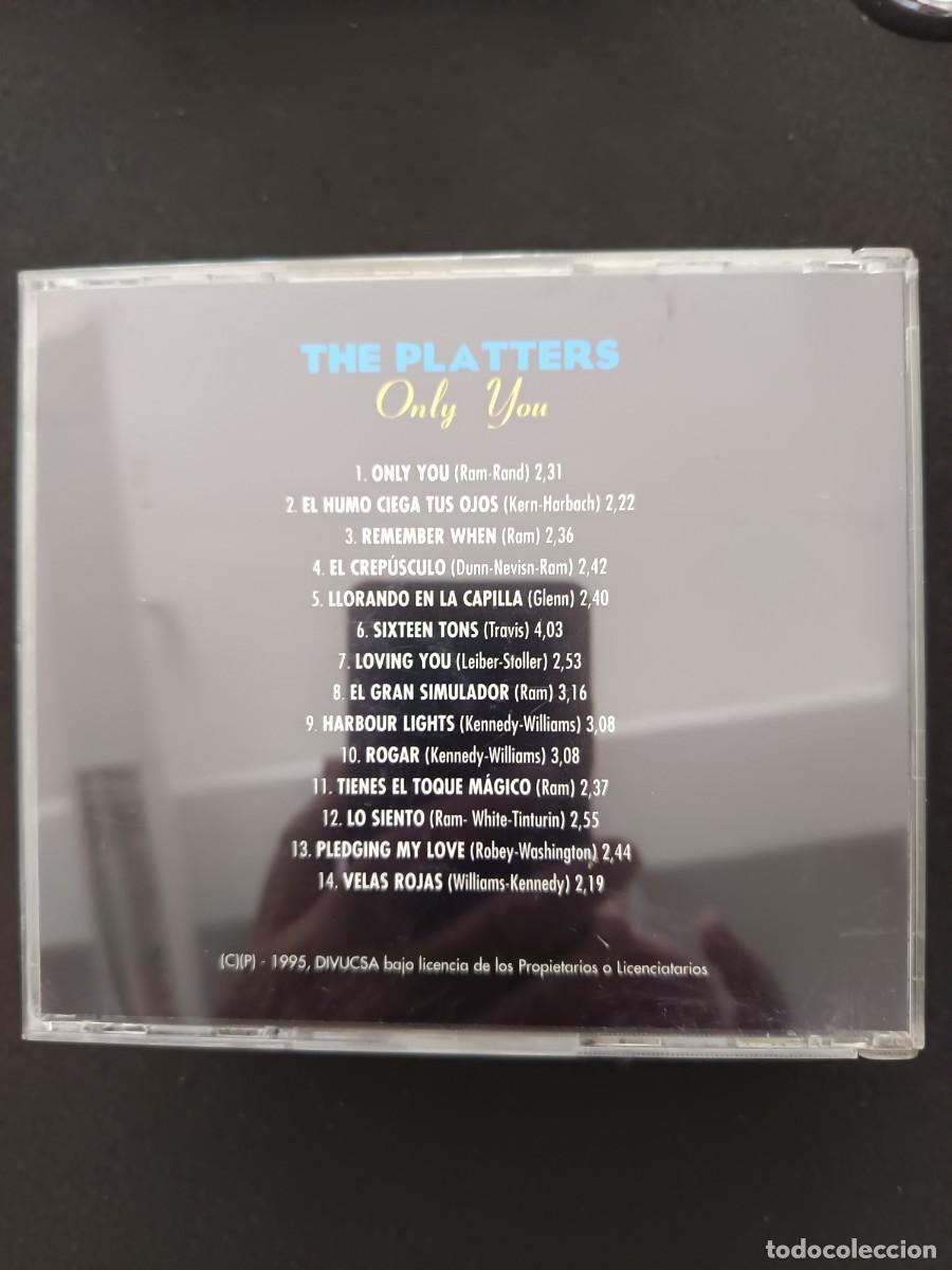 CDs de m&uacute;sica: THE PLATTERS. ONLY YOU - Foto 2