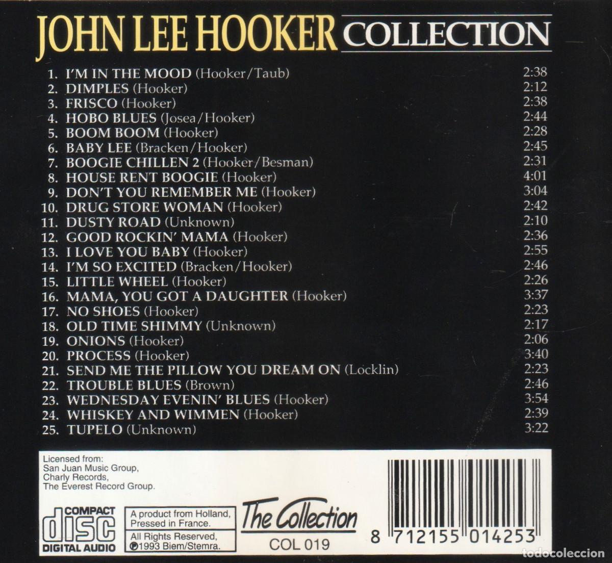 CDs de m&uacute;sica: JOHN LEE HOOKER. COLLECTION. RECOPILATORIO. CD. - Foto 2