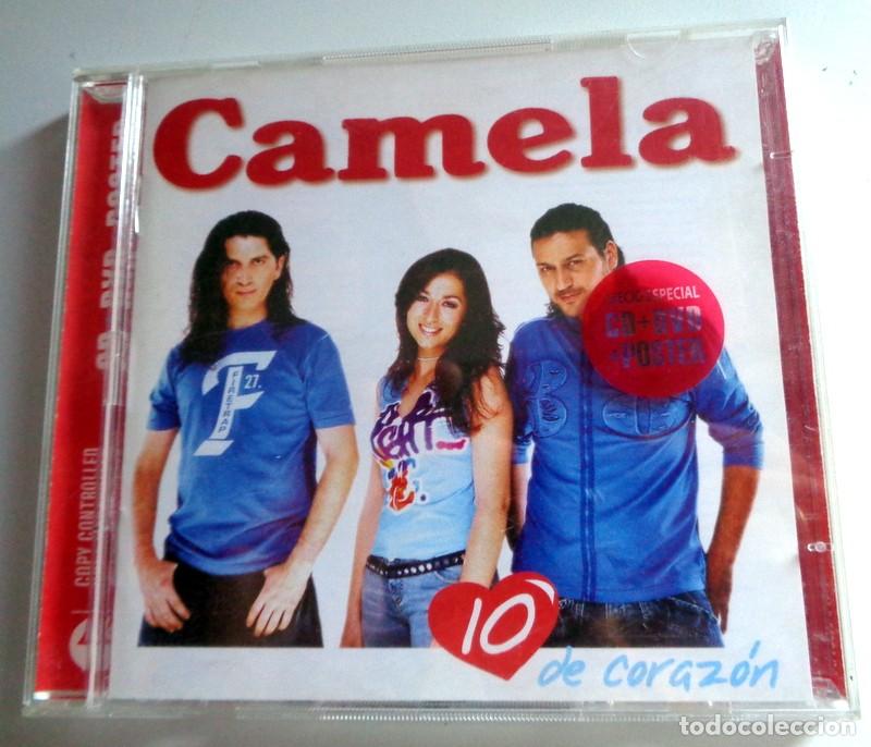 CDs de M&uacute;sica: CD + DVD + P&Oacute;STER - CAMELA - 10 DE CORAZ&Oacute;N - EMI 2004 - DESCATALOGADO