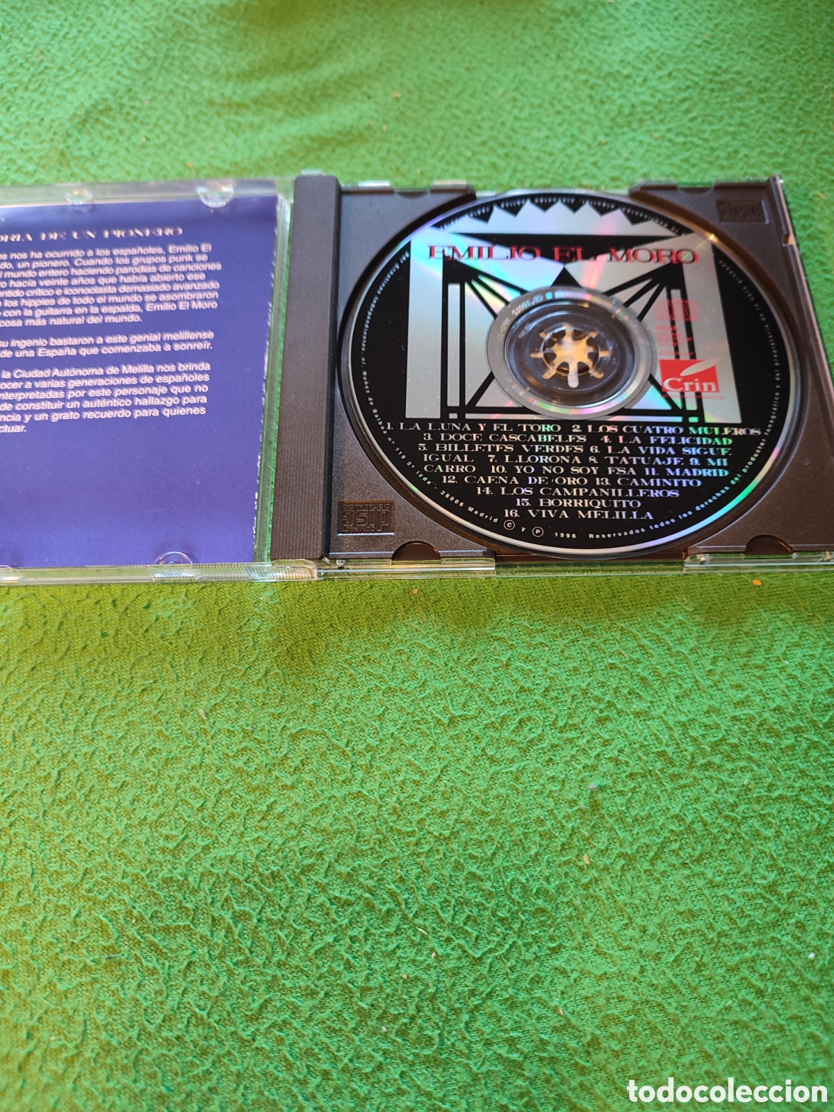 CDs de m&uacute;sica: Emilio el Moro - Emilio el Moro Cd - Foto 2
