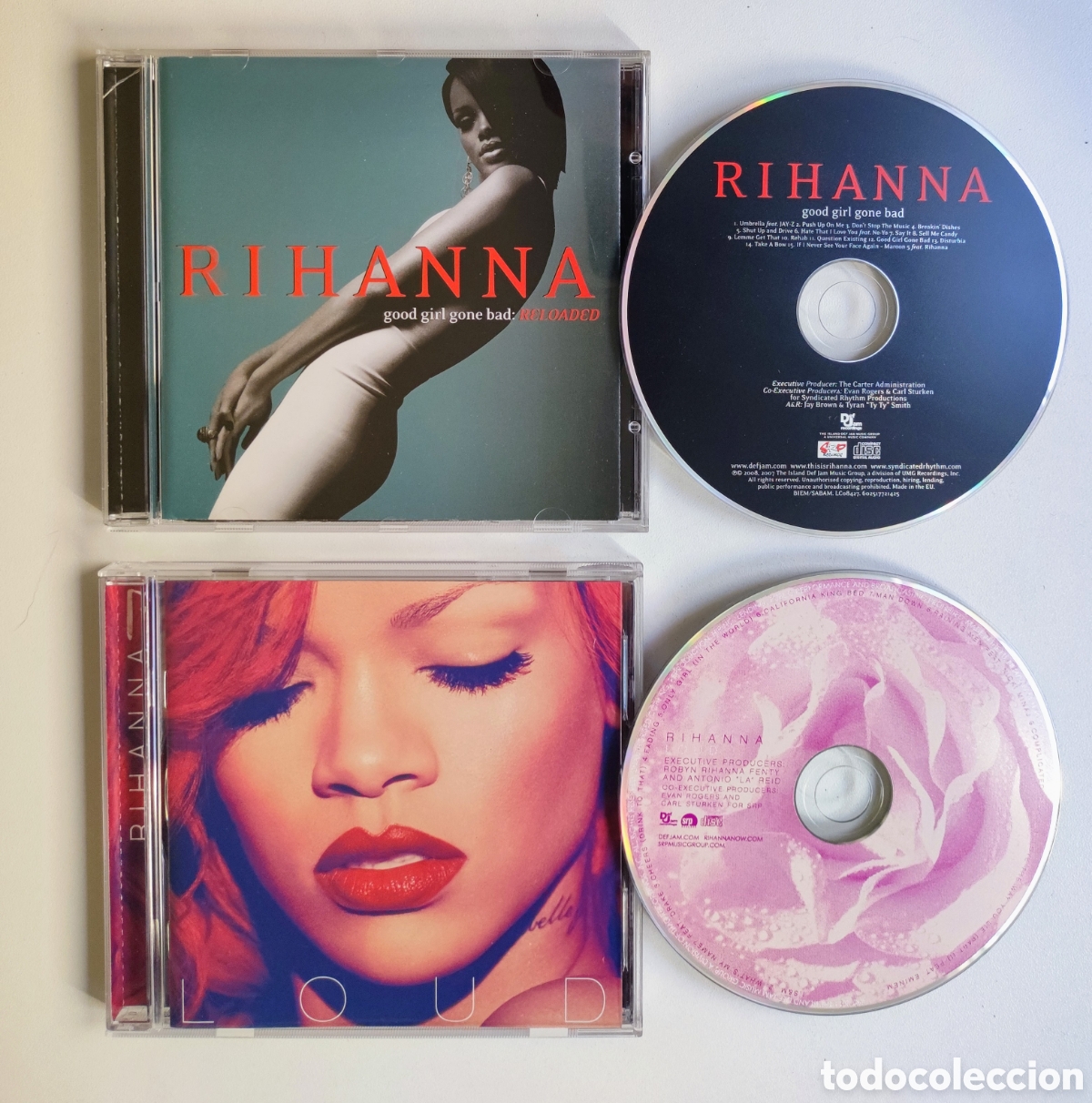 CDs de M&uacute;sica: 2 CD - RIHANNA / LOUD + GOOD GIRL GONE BAD - ESTADO IMPECABLE