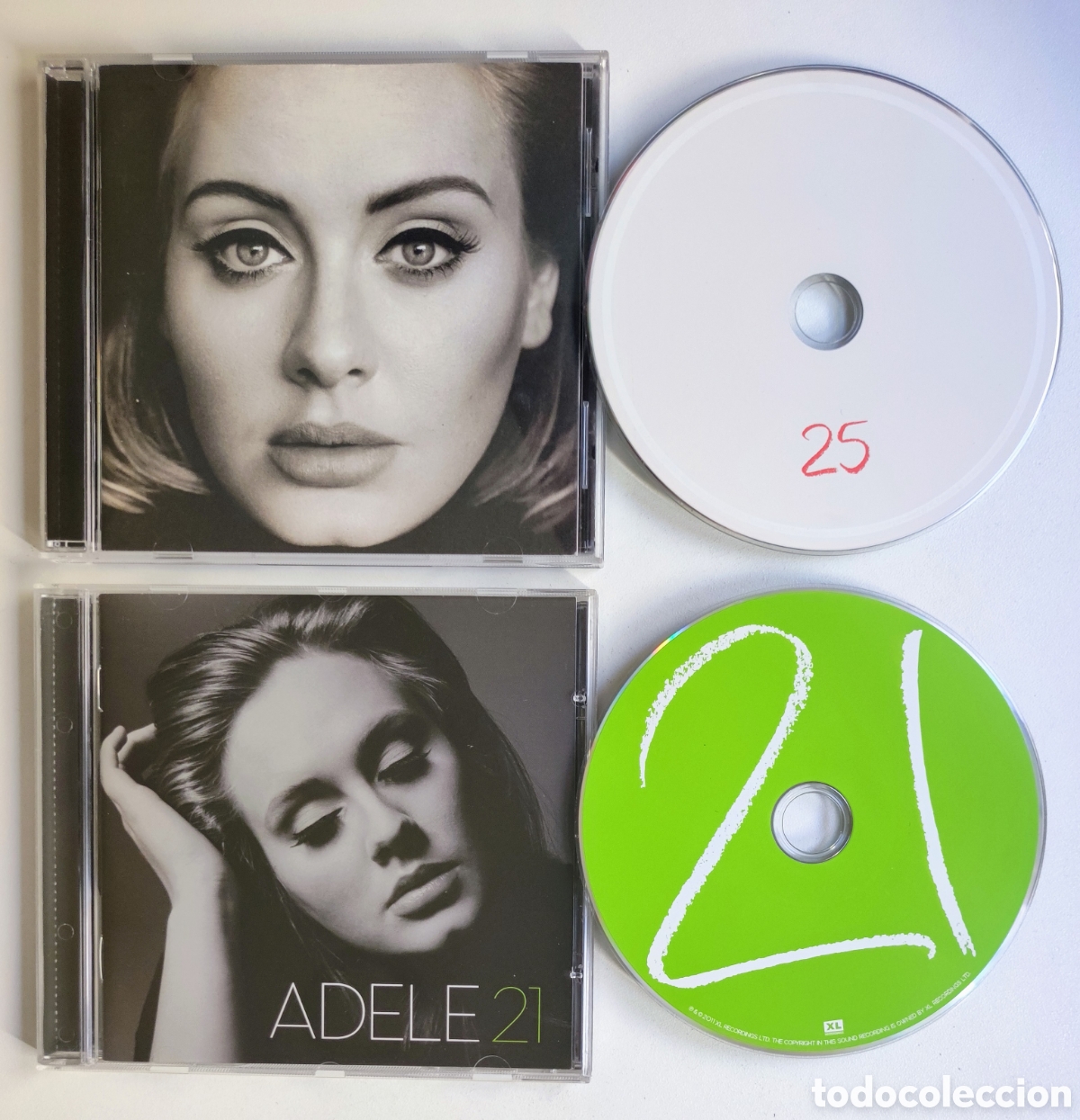 CDs de M&uacute;sica: 2 CD - ADELE 21 + ADELE 25 / XL RECORDINGS 2011 Y 2015