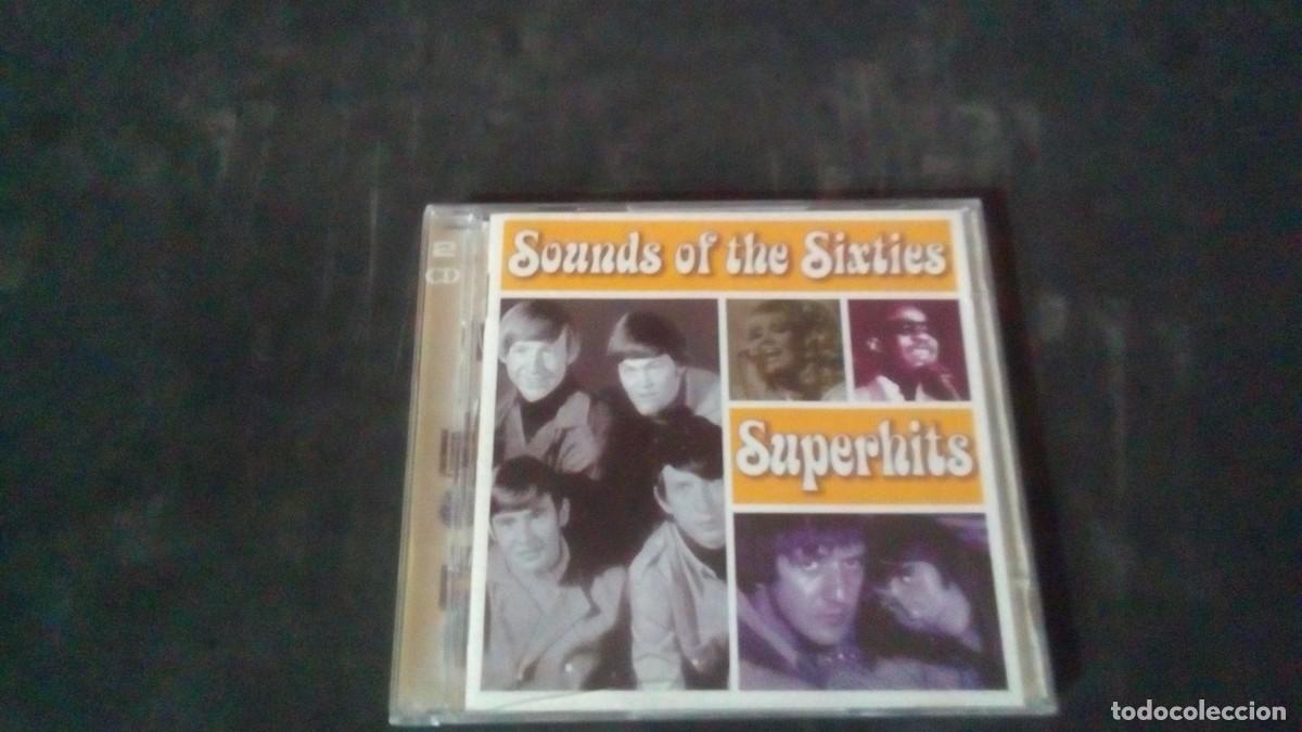CDs de M&uacute;sica: 2 CD-SOUNDS OF THE SIXTIES-SUPERHITS-BEACH BOYS, BYRDS, SMALL FACES, YARDBIRDS...