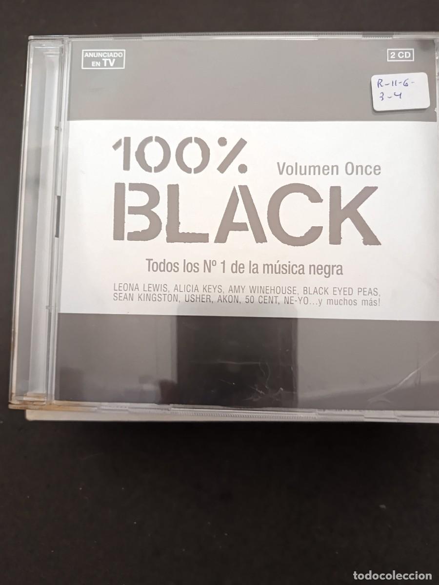 CDs de M&uacute;sica: 2 CD. 100% BLACK. VOLUMEN ONCE. TODOS LOS N&ordm; 1 DE LA M&Uacute;SICA NEGRA. 2 CD.