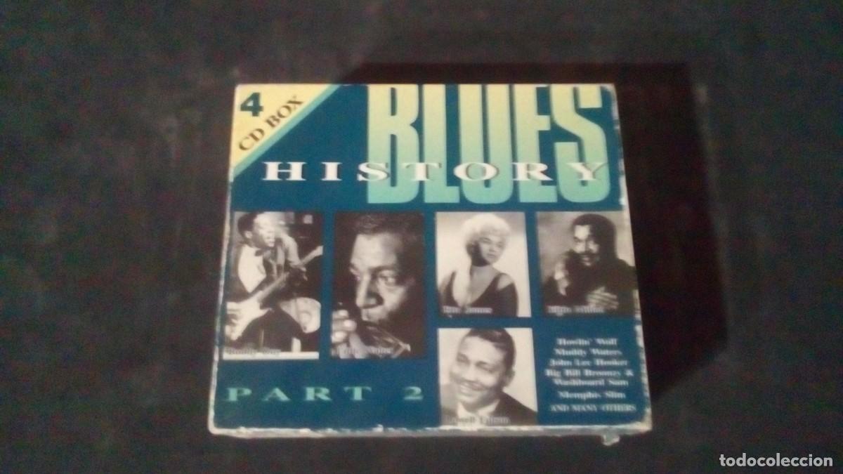 CDs de M&uacute;sica: 4 CD BOX. BLUES HISTORY, PART 2. (VER ARTISTAS EN LAS FOTOS)