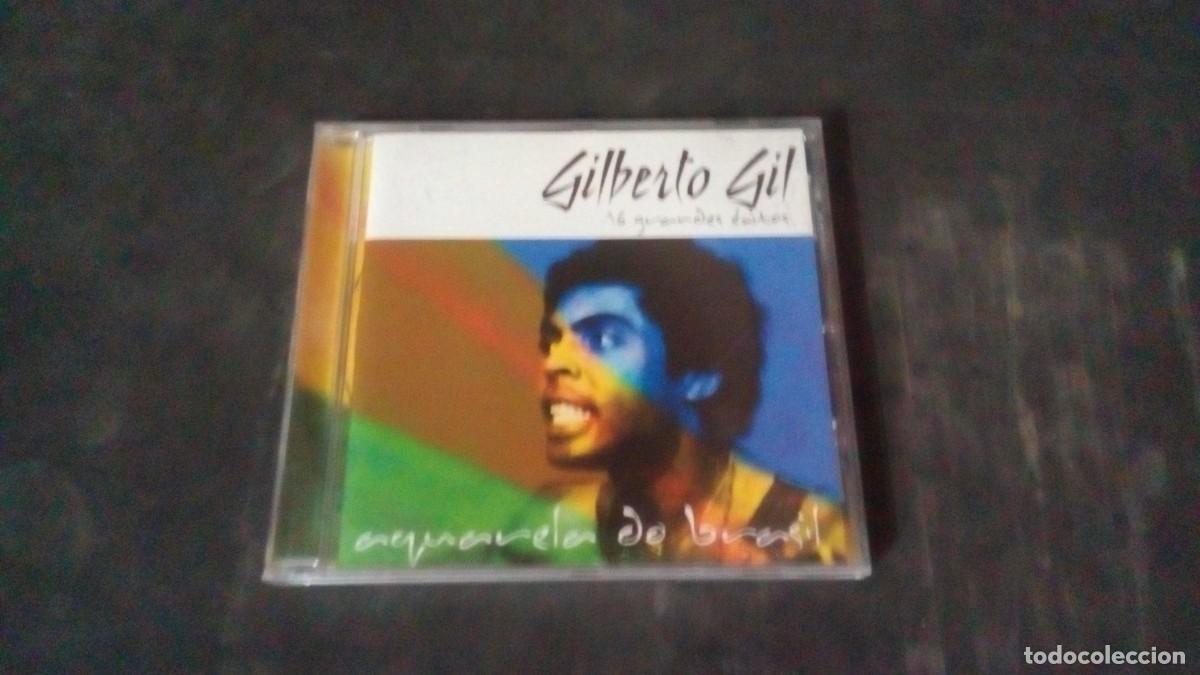 CDs de M&uacute;sica: CD-GILBERTO GIL-16 GRANDES &Eacute;XITOS-AQUARELA DO BRASIL- SIN USO