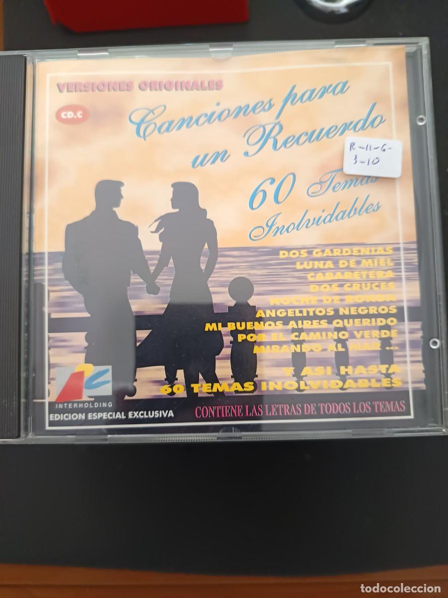 CDs de M&uacute;sica: CANCIONES PARA UN RECUERDO. 60 TEMAS INOLVIDABLES. VERSIONS ORIGINALES. CD. C