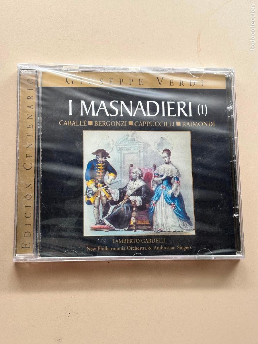 CDs de M&uacute;sica: I MASNADIERI I, CD, VERDI, CABALL&Eacute;, BERGONZI, CAPPUCCILLI, RAIMONDI, RBA, 2000, NUEVO SELLADO