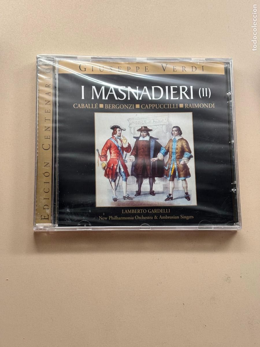 CDs de M&uacute;sica: I MASNADIERI II, CD, VERDI, CABALL&Eacute;, BERGONZI, CAPPUCCILLI, RAIMONDI, RBA, 2000, NUEVO SELLADO