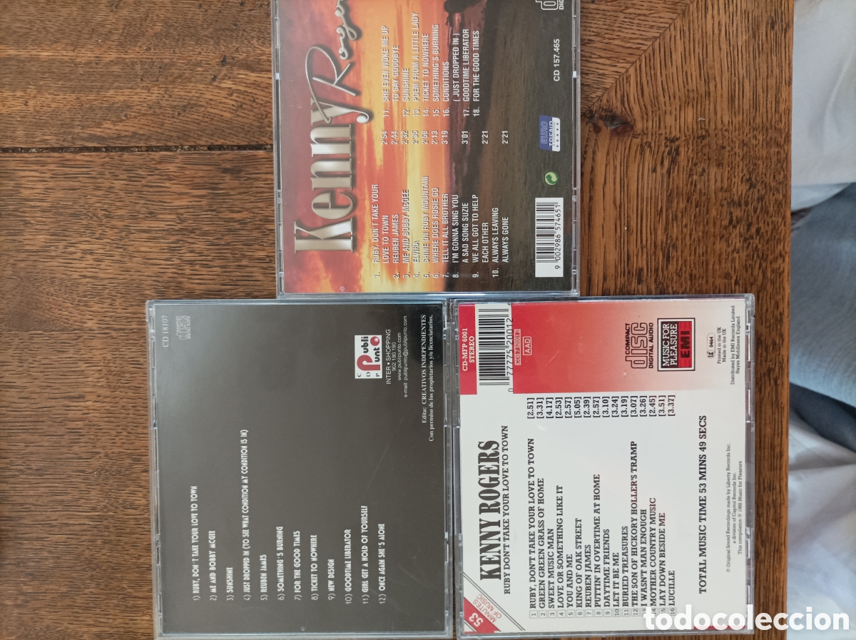 CDs de m&uacute;sica: Kenny Rogers. 3 cds. - Foto 2