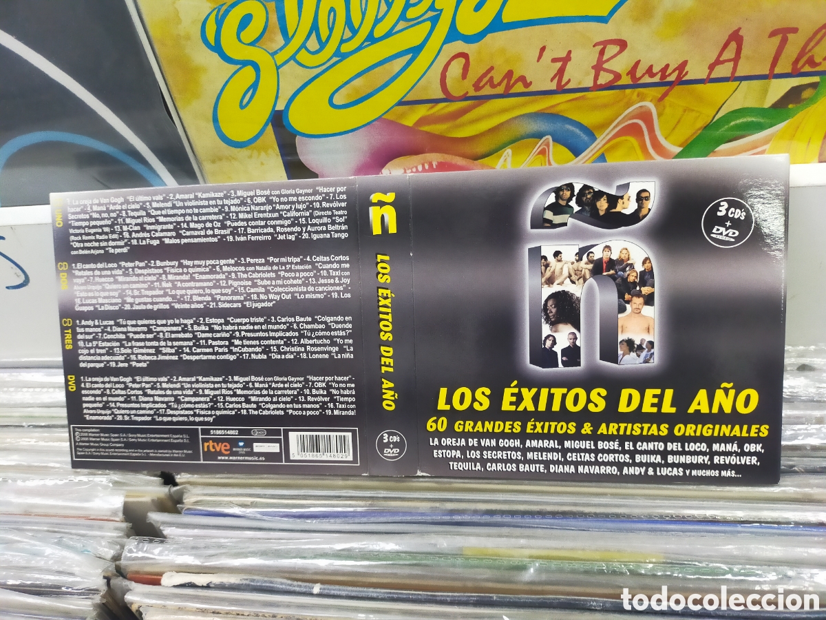 CDs de M&uacute;sica: &Ntilde; los &eacute;xitos del a&ntilde;o 2008 3 CD's + dvd