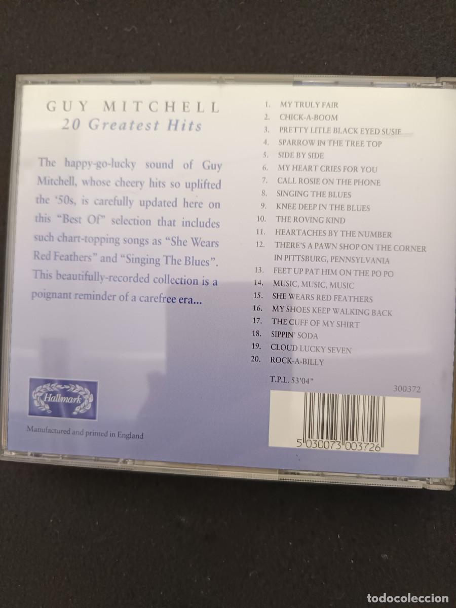 CDs de m&uacute;sica: GUY MITCHEL. 20 GREATEST HITS - Foto 2