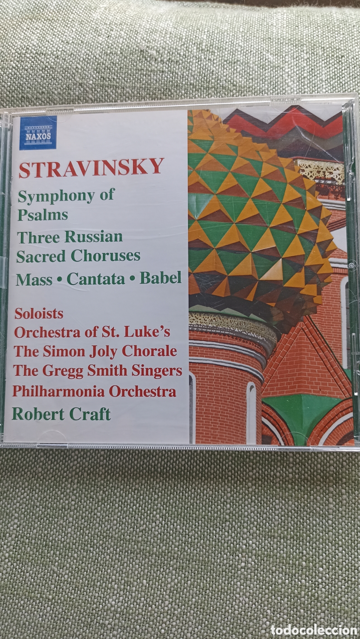 CDs de M&uacute;sica: Igor Stravinsky, Sinfon&iacute;a de los Salmos.