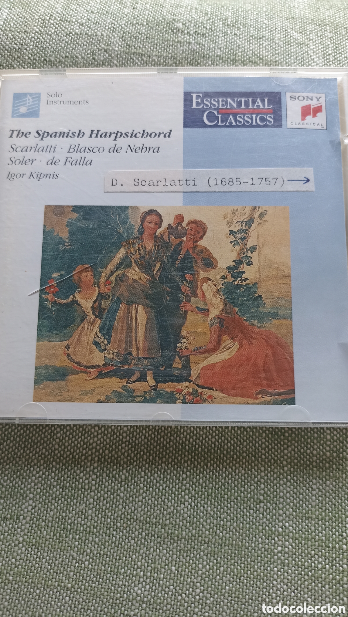 CDs de M&uacute;sica: Domenico Scarlatti, Manuel Blasco de Nebra, Antonio Soler y Manuel de Falla.The Spanish Harpsichord&rdquo;