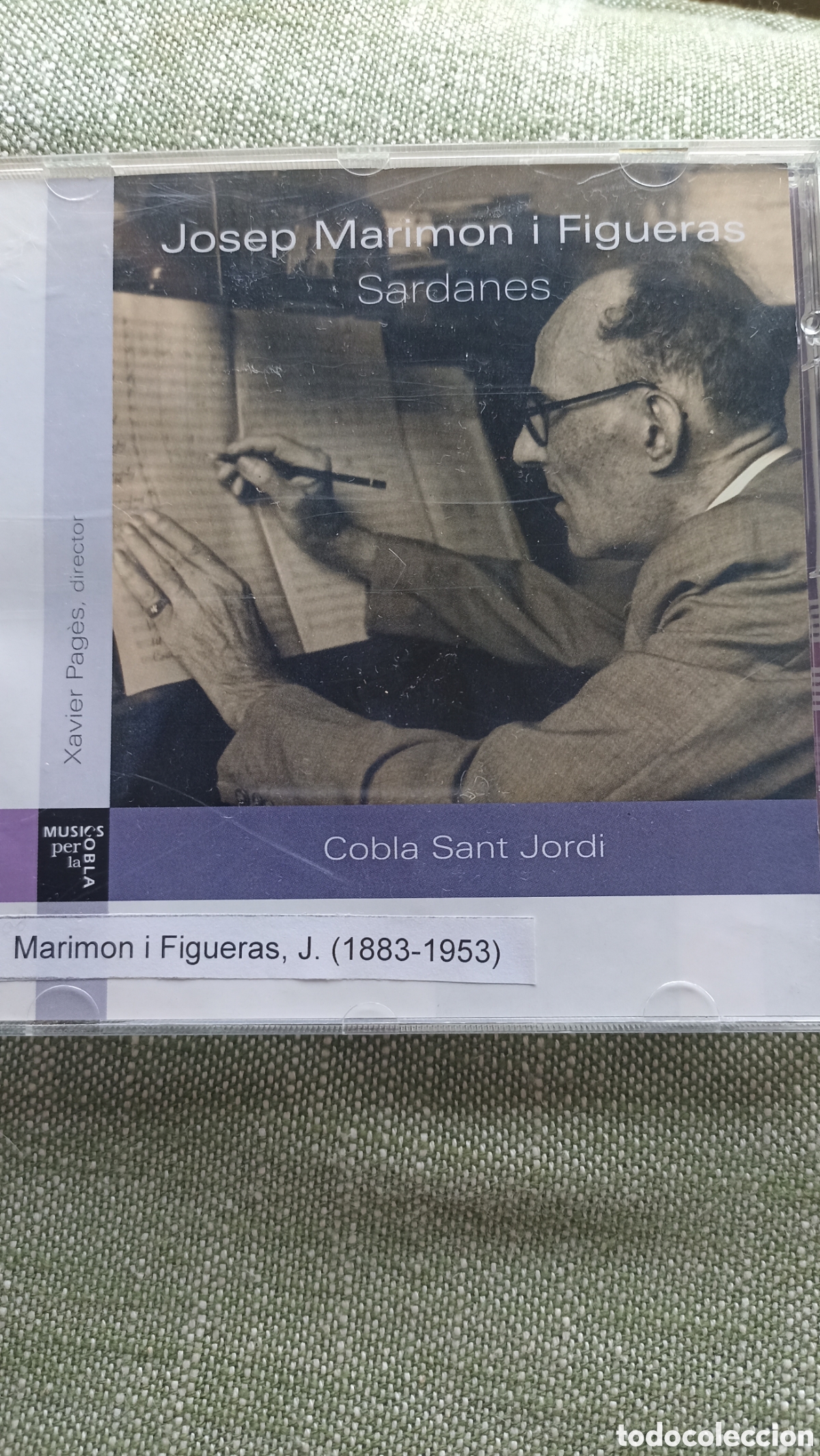 CDs de M&uacute;sica: sardanas compuestas por Josep Marimon i Figueras (1883-1953).
