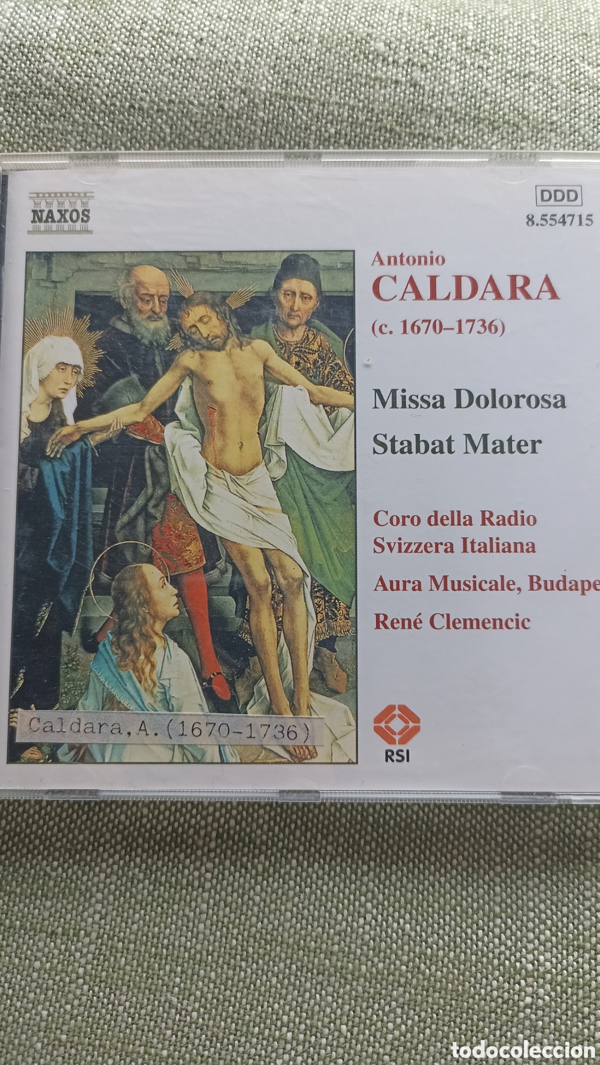 CDs de M&uacute;sica: Missa Dolorosa y Stabat Mater. Antonio Caldart