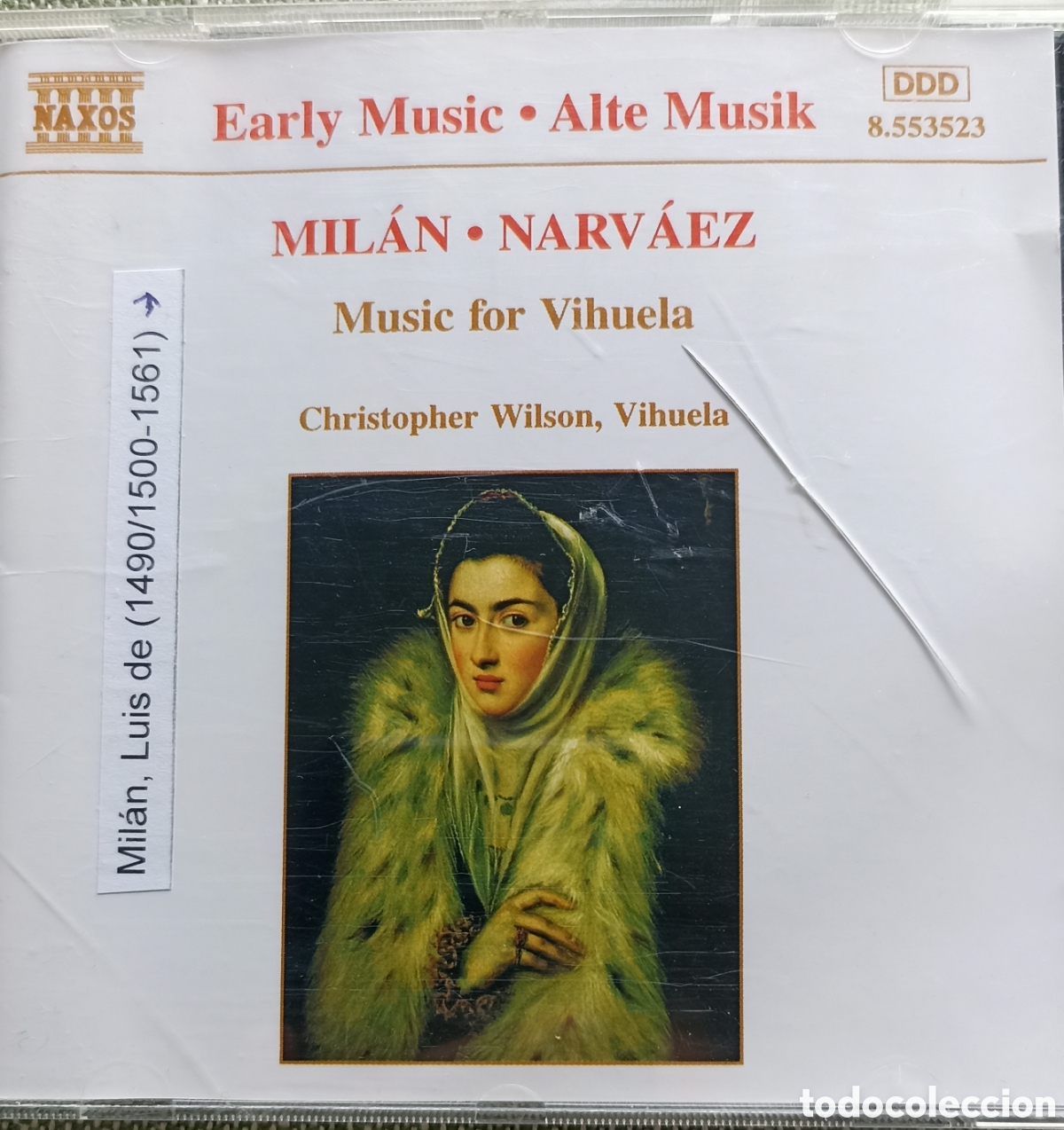 CDs de M&uacute;sica: Joya del Renacimiento: Mil&aacute;n & Narv&aacute;ez - Music for Vihuela (Sello Naxos)