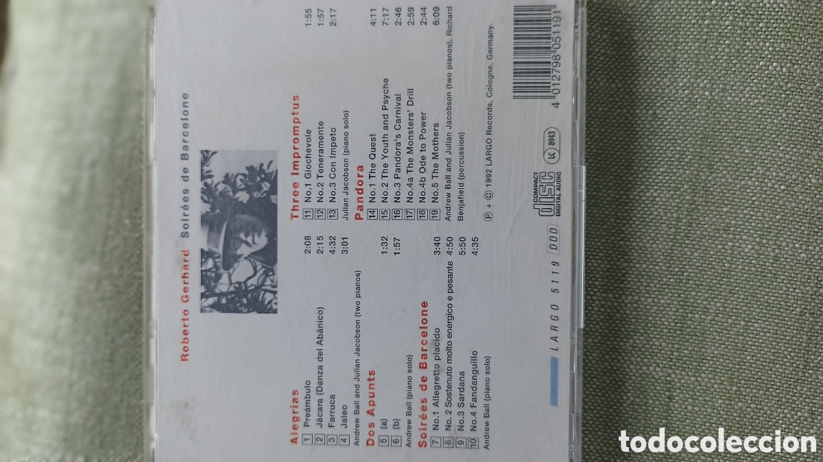 CDs de m&uacute;sica: Soir&eacute;es de Barcelone del compositor Roberto Gerhard. - Foto 2