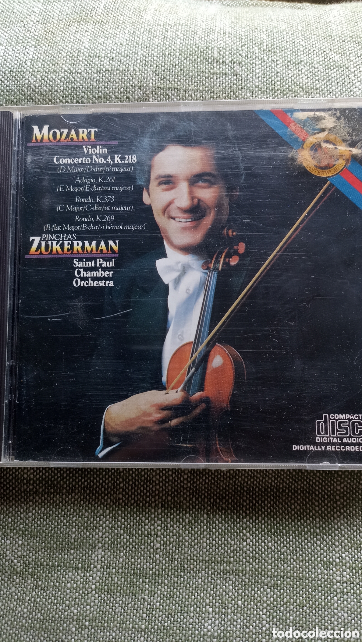 CDs de M&uacute;sica: Concierto para viol&iacute;n n.&ordm; 4 de Mozart interpretado por Pinchas Zukerman y la Saint Paul Chamber Orch
