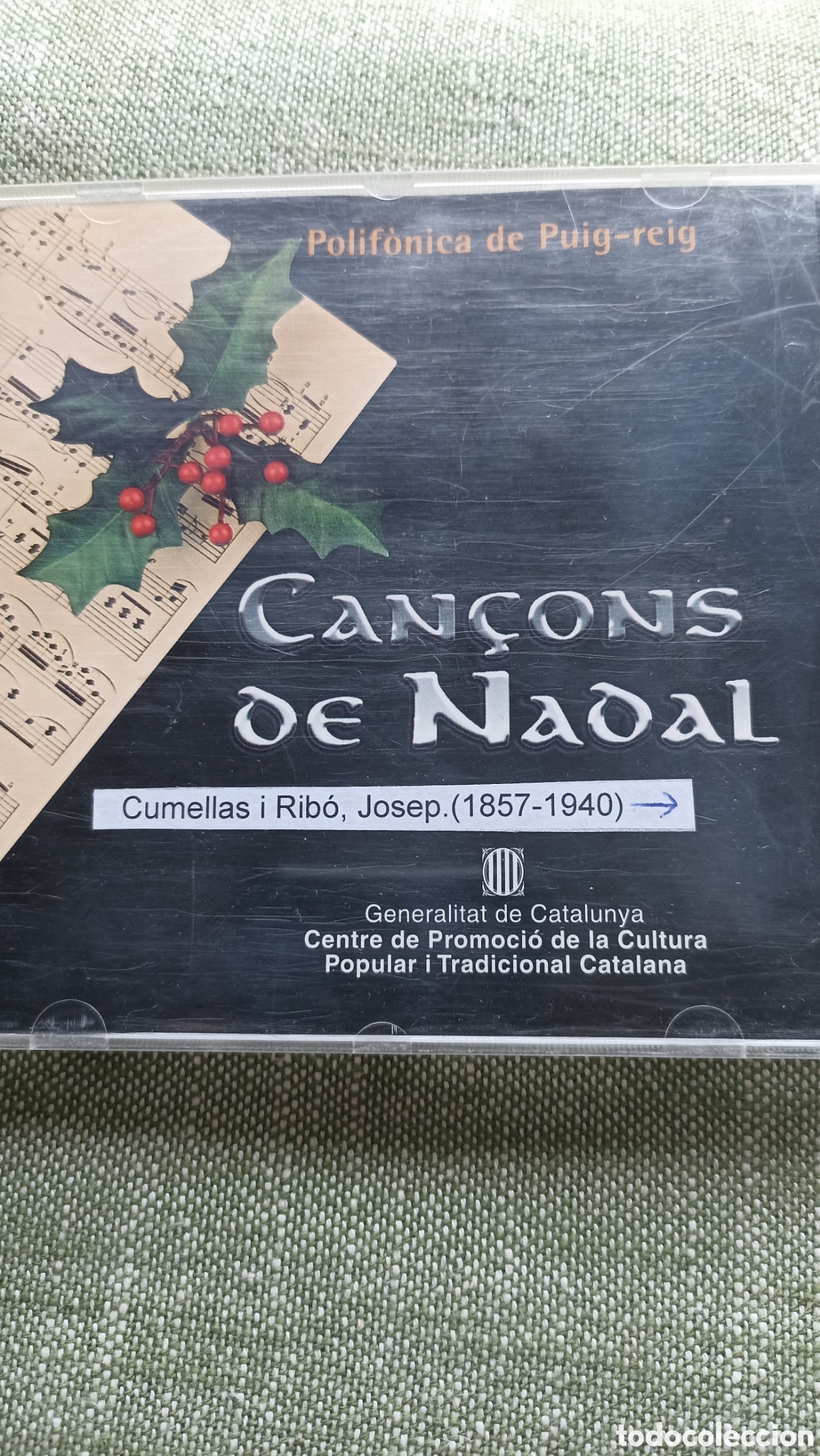 CDs de M&uacute;sica: Can&ccedil;ons de Nadal&rdquo; de la Polif&ograve;nica de Puig-reig, que incluye obras de Josep Cumellas i Rib&oacute;,