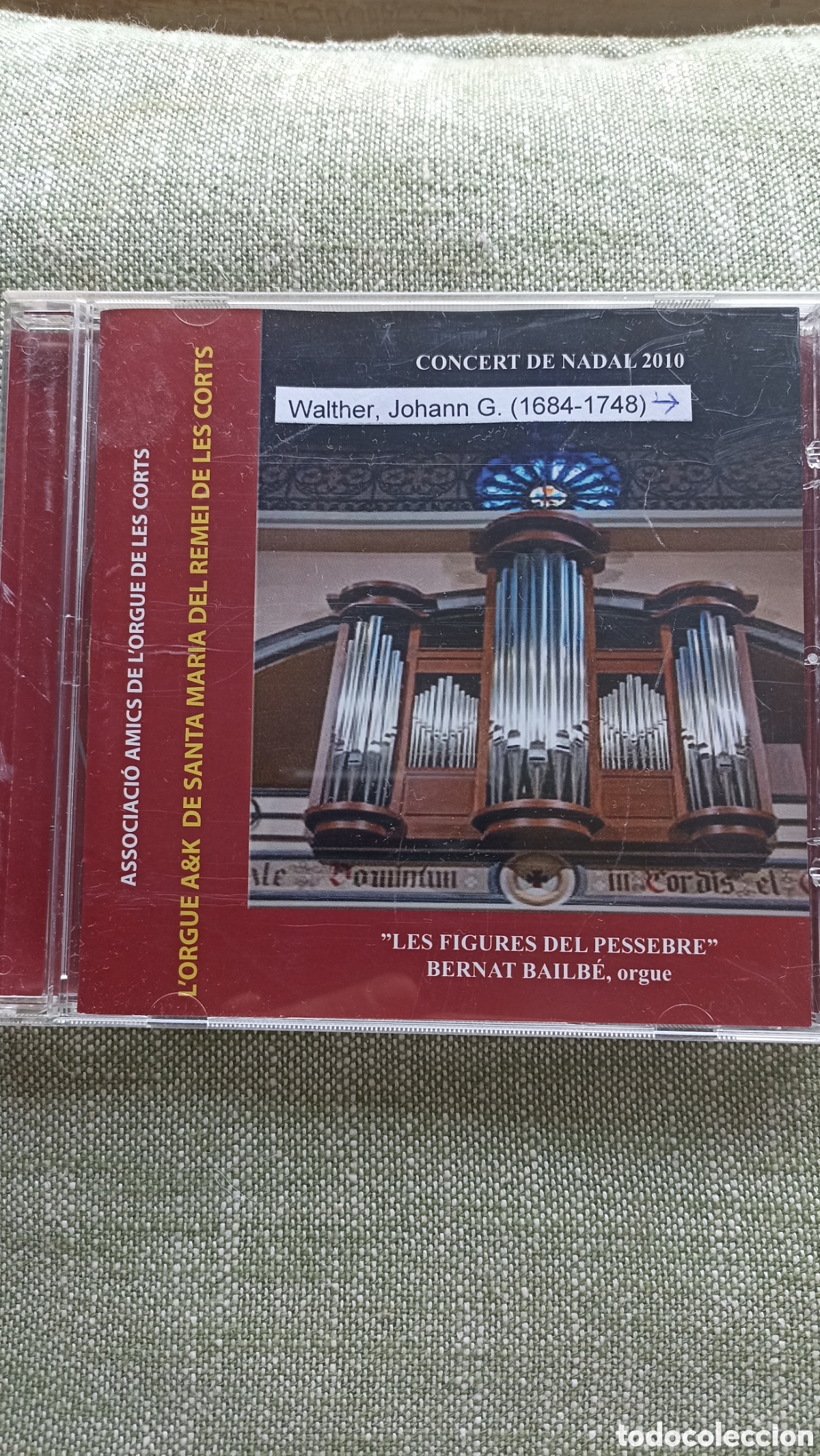 CDs de M&uacute;sica: Concert de Nadal 2010&rdquo; grabado por Bernat Bailb&eacute; en el &oacute;rgano de la Parroquia de Santa Maria del Rem