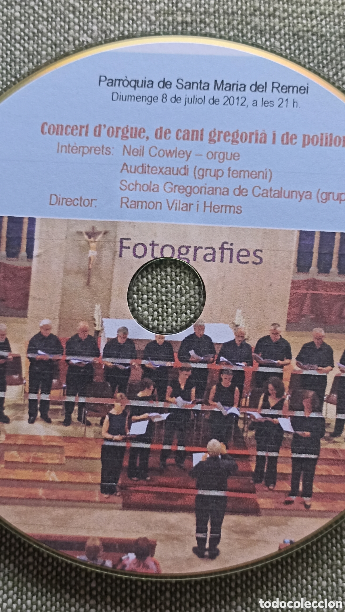 CDs de M&uacute;sica: Ramon Vilar i Herms. concierto de &oacute;rgano y canto gregoriano realizado en la Parroquia de Santa Mar