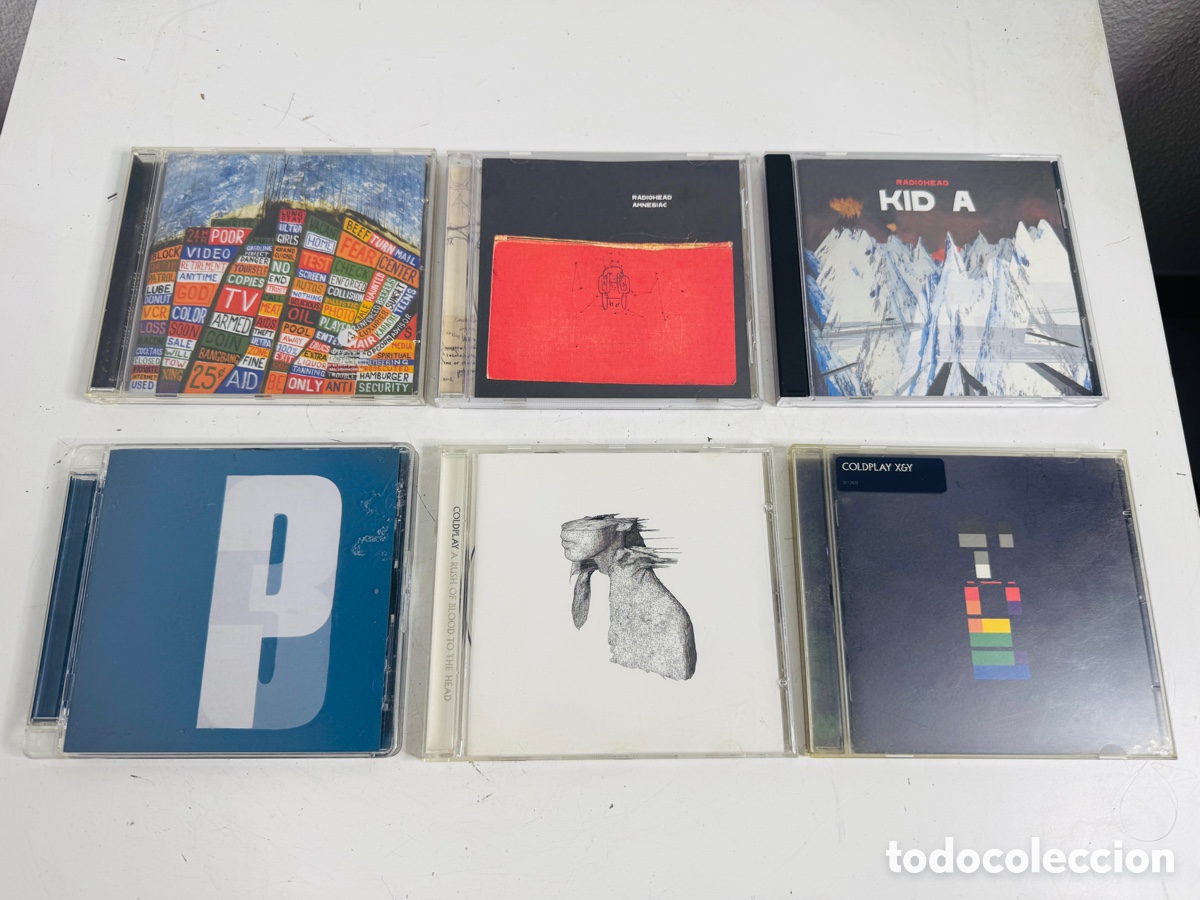 CDs de M&uacute;sica: Radiohead Coldplay lote CD
